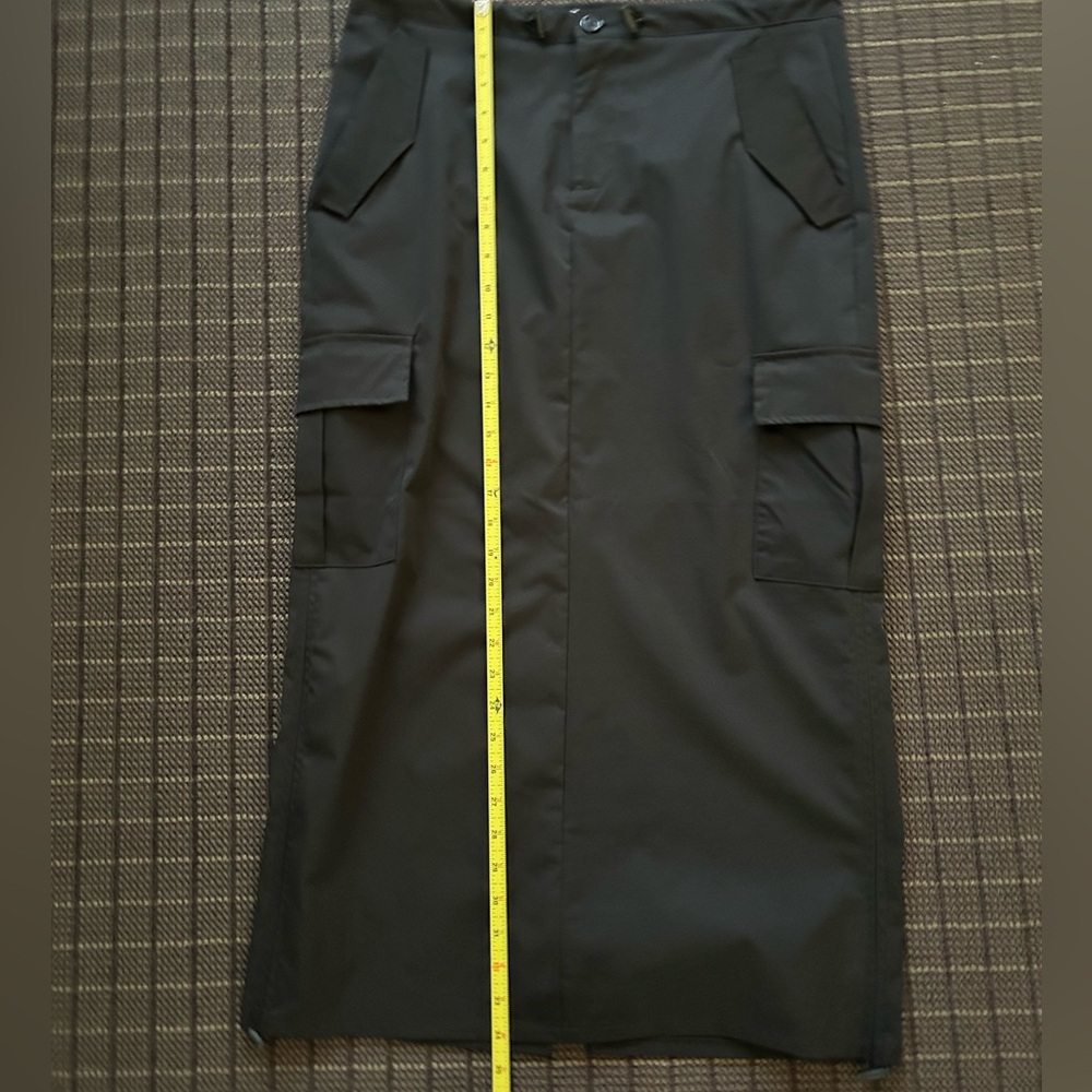 NWOT Lightweight Cargo Parachute Skirt with Pockets, Bungee Ties at Waist, Hem - Picture 10 of 13